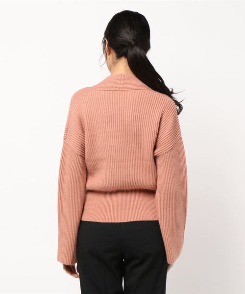 KOBE LETTUCE（コウベレタス）の「カシュクールもっちりリブニットトップス（ニット/セーター・レディース・オレンジ系その他/ホワイト系その他/ベージュ/ミント・FREE）」の6枚目の写真