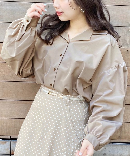 apres jour(アプレジュール)の「アソート袖ボリュームシャツ【ZOZOTOWN限定アイテム】(シャツ/ブラウス・レディース・ベージュ/アイボリー/その他/モカ・フリー)」の1枚目の写真