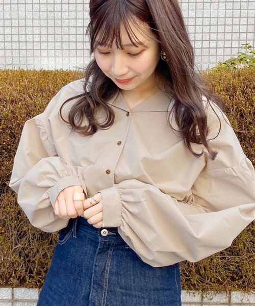 apres jour(アプレジュール)の「アソート袖ボリュームシャツ【ZOZOTOWN限定アイテム】(シャツ/ブラウス・レディース・ベージュ/アイボリー/その他/モカ・フリー)」の2枚目の写真