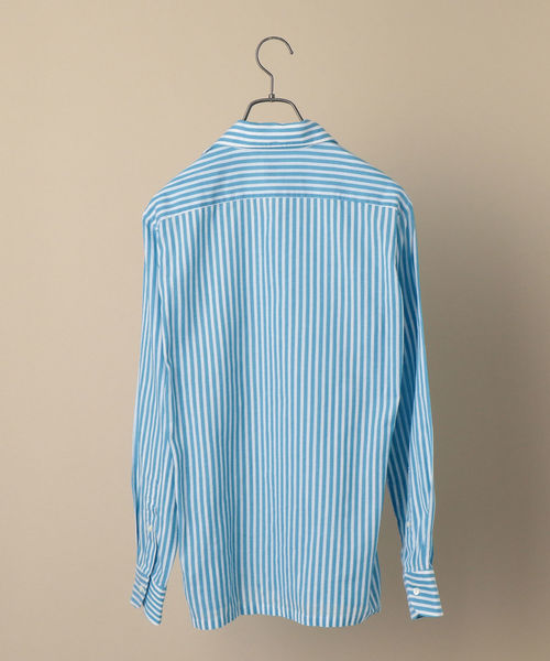 セール Sd ウォッシュド Ice Cotton R ワンピース ストライプ ライトブルー シャツ シャツ ブラウス Ships シップス のファッション通販 Zozotown