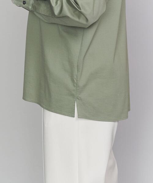 BEAUTY&YOUTH UNITED ARROWS(ビューティーアンドユースユナイテッドアローズ)の「BY ハイゲージボートネックロングスリーブプルオーバー о(Tシャツ/カットソー・レディース・ホワイト/ブラック/オリーブ・FREE)」の21枚目の写真