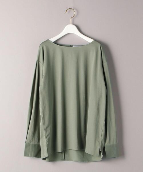 BEAUTY&YOUTH UNITED ARROWS(ビューティーアンドユースユナイテッドアローズ)の「BY ハイゲージボートネックロングスリーブプルオーバー о(Tシャツ/カットソー・レディース・ホワイト/ブラック/オリーブ・FREE)」の16枚目の写真