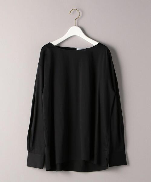 BEAUTY&YOUTH UNITED ARROWS(ビューティーアンドユースユナイテッドアローズ)の「BY ハイゲージボートネックロングスリーブプルオーバー о(Tシャツ/カットソー・レディース・ホワイト/ブラック/オリーブ・FREE)」の8枚目の写真