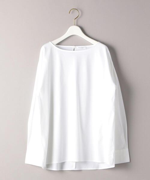 BEAUTY&YOUTH UNITED ARROWS(ビューティーアンドユースユナイテッドアローズ)の「BY ハイゲージボートネックロングスリーブプルオーバー о(Tシャツ/カットソー・レディース・ホワイト/ブラック/オリーブ・FREE)」の10枚目の写真