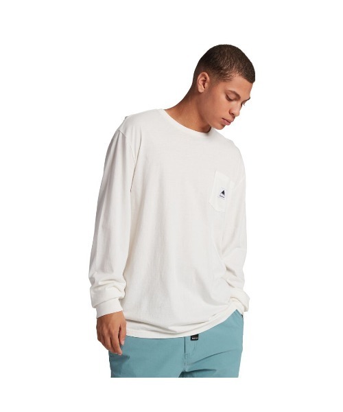 Tシャツ Tシャツ カットソー Burton バートン のファッション 長袖 ポケット付き ロング ポケット付き トップス オーガニックコットン Colfax