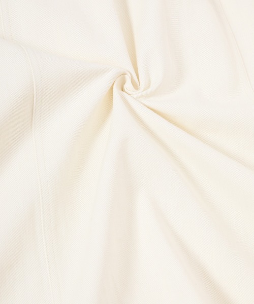 fifth（フィフス）の「フロントスリットサロペットスカート（ワンピース・レディース・チャコールグレー/アイボリー・SMALL/MEDIUM）」の10枚目の写真