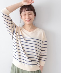 studio CLIP | 14ゲージドライコットン2WAYVネックニット(ニット/セーター)