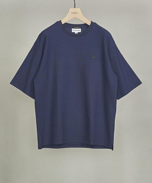 LACOSTE（ラコステ）の「【別注】 ＜LACOSTE（ラコステ）＞ 1TONE TEE/Tシャツ（Tシャツ/カットソー・メンズ・ネイビー/オリーブ/ホワイト/ライラック/ブラック・XL/M/S/L）」の4枚目の写真