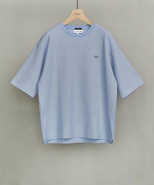 LACOSTE（ラコステ）の「【別注】 ＜LACOSTE（ラコステ）＞ 1TONE TEE/Tシャツ（Tシャツ/カットソー・メンズ・ネイビー/オリーブ/ホワイト/ライラック/ブラック・XL/M/S/L）」の5枚目の写真