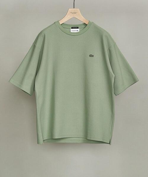 LACOSTE（ラコステ）の「【別注】 ＜LACOSTE（ラコステ）＞ 1TONE TEE/Tシャツ（Tシャツ/カットソー・メンズ・ネイビー/オリーブ/ホワイト/ライラック/ブラック・XL/M/S/L）」の3枚目の写真