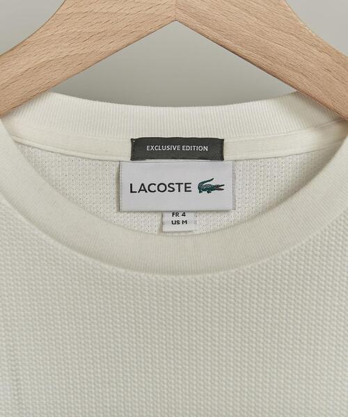 LACOSTE（ラコステ）の「【別注】 ＜LACOSTE（ラコステ）＞ 1TONE TEE/Tシャツ（Tシャツ/カットソー・メンズ・ネイビー/オリーブ/ホワイト/ライラック/ブラック・XL/M/S/L）」の6枚目の写真
