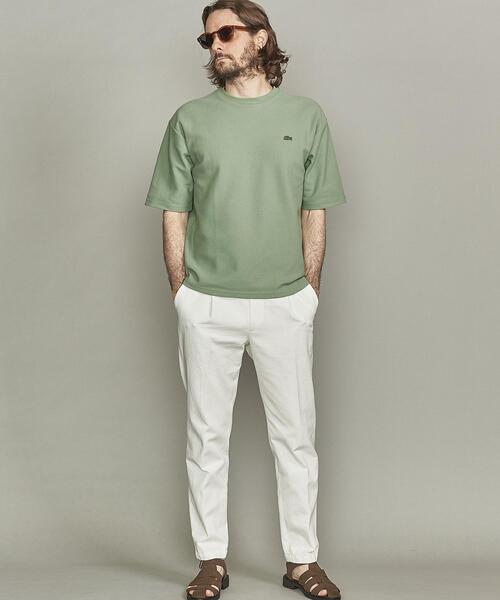 LACOSTE（ラコステ）の「【別注】 ＜LACOSTE（ラコステ）＞ 1TONE TEE/Tシャツ（Tシャツ/カットソー・メンズ・ネイビー/オリーブ/ホワイト/ライラック/ブラック・XL/M/S/L）」の19枚目の写真