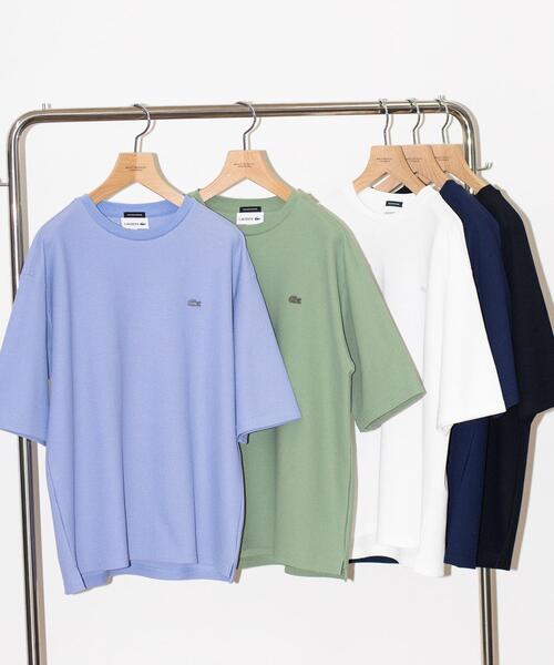 LACOSTE（ラコステ）の「【別注】 ＜LACOSTE（ラコステ）＞ 1TONE TEE/Tシャツ（Tシャツ/カットソー・メンズ・ネイビー/オリーブ/ホワイト/ライラック/ブラック・XL/M/S/L）」の16枚目の写真