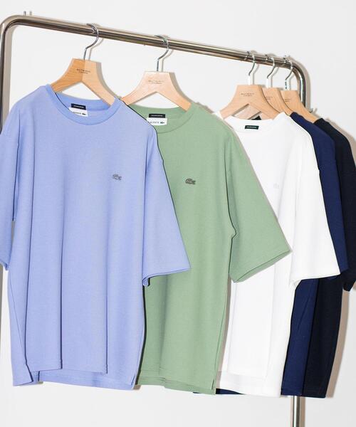 LACOSTE（ラコステ）の「【別注】 ＜LACOSTE（ラコステ）＞ 1TONE TEE/Tシャツ（Tシャツ/カットソー・メンズ・ネイビー/オリーブ/ホワイト/ライラック/ブラック・XL/M/S/L）」の14枚目の写真
