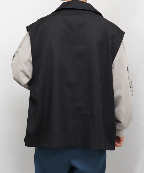 kutir（クティール）の「テーラードベスト（ベスト・メンズ・ベージュ/サックスブルー/ブラック・LARGE/MEDIUM）」の5枚目の写真