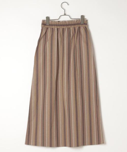 LAKOLE(ラコレ)の「コットンリネンロングスカート / LAKOLE(スカート・レディース・ベージュ/ブラウン系その他/スモーク・SMALL/MEDIUM)」の6枚目の写真