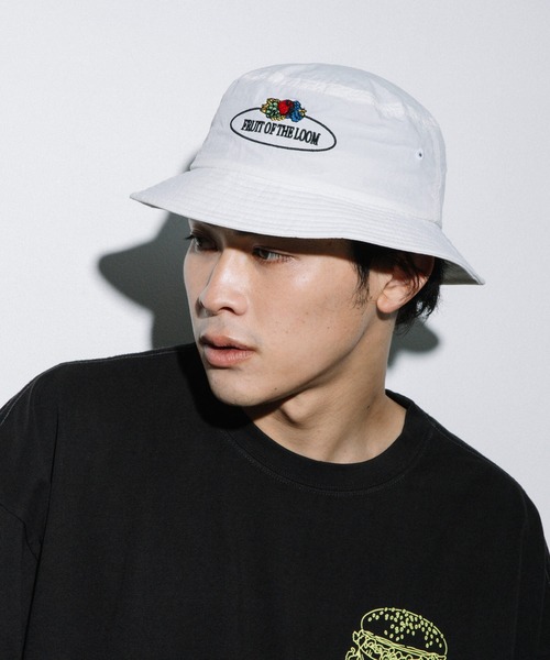 FRUIT OF THE LOOM（フルーツオブザルーム）の「RETRO BUCKET HAT / バケットハット / カジュアル / ユニセックス（ハット・レディース・ベージュ/ホワイト/ネイビー/グリーン/オレンジ・FREE）」の9枚目の写真