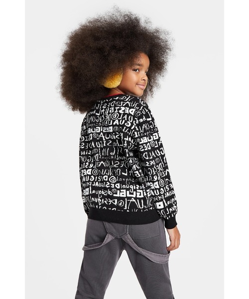 Desigual（デシグアル）の「プルオーバー長袖 DEMOCRITO（ニット/セーター・キッズ・ブラック・LL/S/M/SS/L）」の4枚目の写真