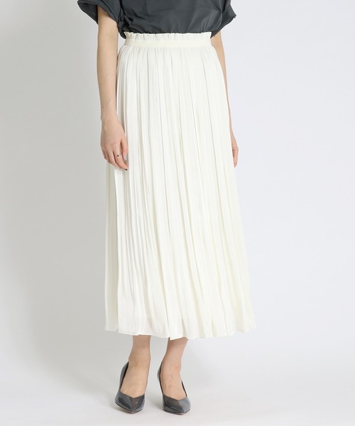 セール Chambray Shine Pleats Skirt シャンブレープリーツスカート スカート Dresslave ドレスレイブ のファッション通販 Zozotown