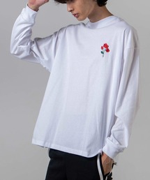 WEGO | WEGO/バラ刺繍ビッグシルエットロンT(Tシャツ/カットソー)