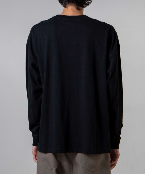 WEGO（ウィゴー）の「WEGO/バラ刺繍ビッグシルエットロンT（Tシャツ/カットソー・メンズ・ホワイト/ブラック・MEDIUM/LARGE）」の5枚目の写真