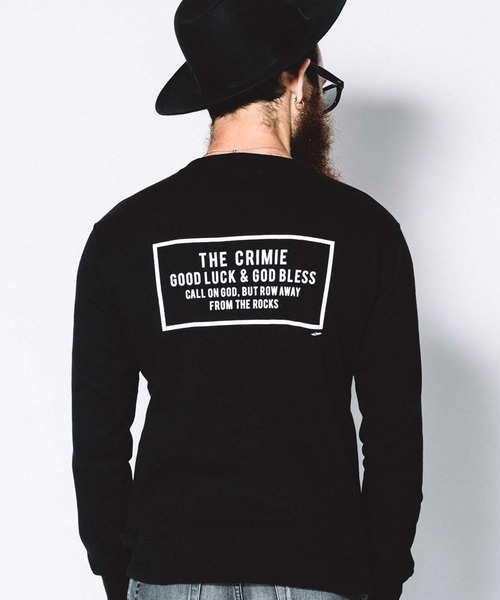 CRIMIE(クライミー)の「SWEAT CREW NECK POCKET(スウェット・メンズ・ブラック/ヘザーグレー・XXL/XL/L/S/M)」の2枚目の写真