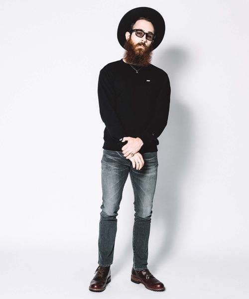 CRIMIE(クライミー)の「SWEAT CREW NECK POCKET(スウェット・メンズ・ブラック/ヘザーグレー・XXL/XL/L/S/M)」の5枚目の写真