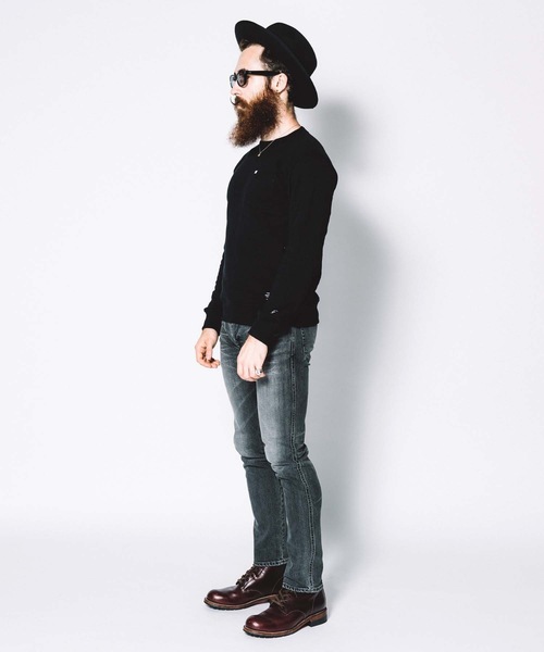 CRIMIE(クライミー)の「SWEAT CREW NECK POCKET(スウェット・メンズ・ブラック/ヘザーグレー・XXL/XL/L/S/M)」の7枚目の写真