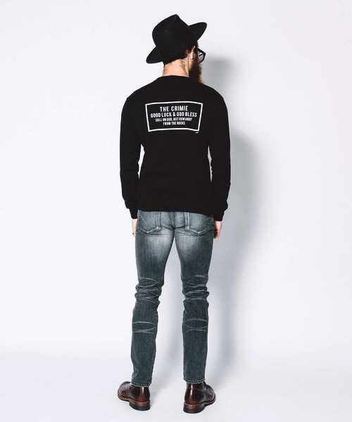 CRIMIE(クライミー)の「SWEAT CREW NECK POCKET(スウェット・メンズ・ブラック/ヘザーグレー・XXL/XL/L/S/M)」の8枚目の写真