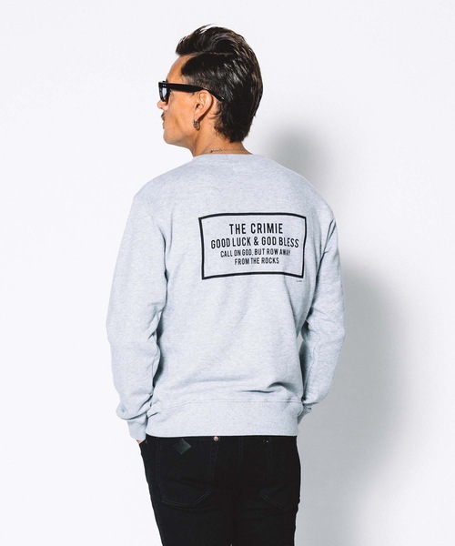 CRIMIE(クライミー)の「SWEAT CREW NECK POCKET(スウェット・メンズ・ブラック/ヘザーグレー・XXL/XL/L/S/M)」の6枚目の写真