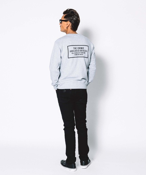 CRIMIE(クライミー)の「SWEAT CREW NECK POCKET(スウェット・メンズ・ブラック/ヘザーグレー・XXL/XL/L/S/M)」の4枚目の写真