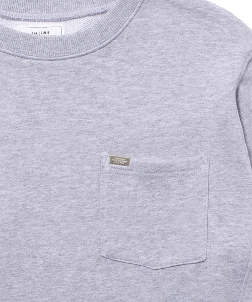 CRIMIE(クライミー)の「SWEAT CREW NECK POCKET(スウェット・メンズ・ブラック/ヘザーグレー・XXL/XL/L/S/M)」の12枚目の写真