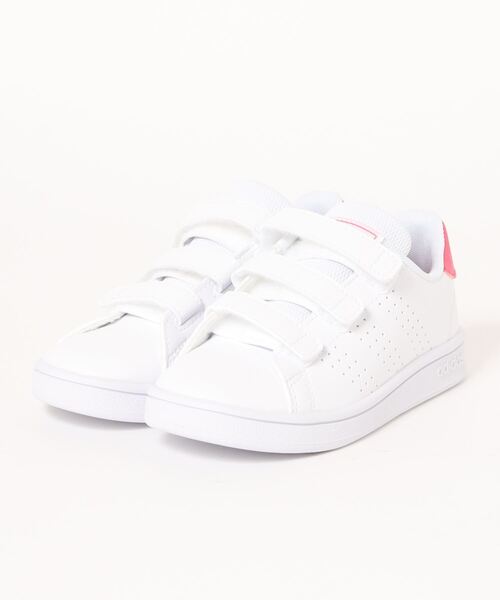 adidas（アディダス）の「《adidas》ADVANCOURT C（スニーカー・キッズ・ホワイト×グリーン/ホワイト×ピンク/ホワイト系その他/ホワイト系その他2/ホワイト×ネイビー・21.0cm/20.0cm/17.0cm/18.0cm/19.0cm/21.5cm）」の4枚目の写真