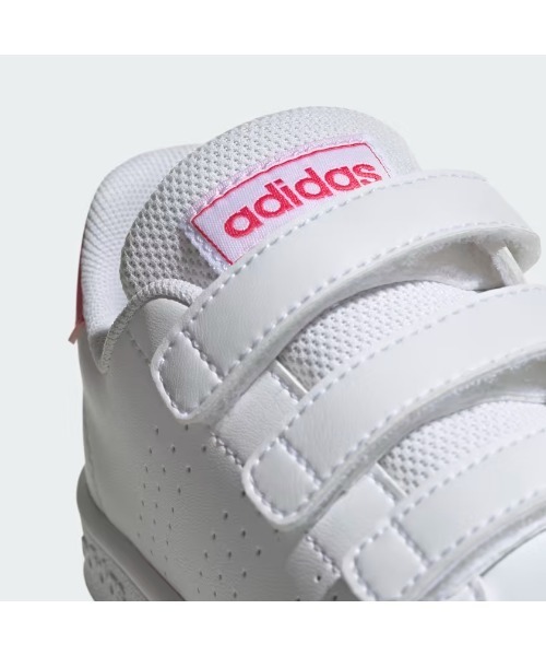 adidas（アディダス）の「《adidas》ADVANCOURT C（スニーカー・キッズ・ホワイト×グリーン/ホワイト×ピンク/ホワイト系その他/ホワイト系その他2/ホワイト×ネイビー・21.0cm/20.0cm/17.0cm/18.0cm/19.0cm/21.5cm）」の9枚目の写真