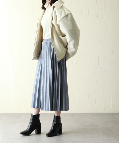 CORISCO（コリスコ）の「フェイクムートンフライトジャケット（ミリタリージャケット・メンズ・アイボリー/ブラウン/ベージュ・MEDIUM/X-LARGE/LARGE）」の22枚目の写真