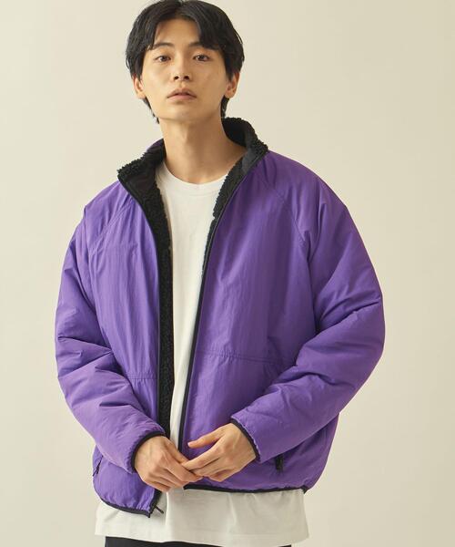 ユナイテッド アローズ MA-1 リバーシブル 黒×紫 美品 M 別注】＜THE RERACS＞ MA―1 ジャケット