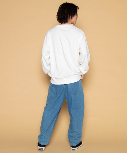 WEGO(ウィゴー)の「WEGO/モチーフ刺繍プルオーバー(スウェット・メンズ・ホワイト/ブラック・SMALL/MEDIUM/LARGE)」の5枚目の写真