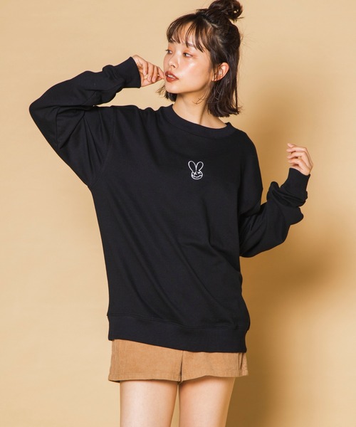 WEGO(ウィゴー)の「WEGO/モチーフ刺繍プルオーバー(スウェット・メンズ・ホワイト/ブラック・SMALL/MEDIUM/LARGE)」の16枚目の写真