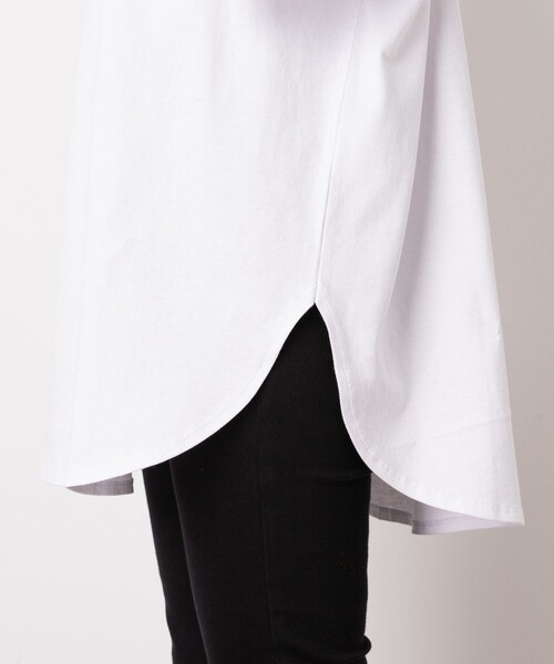 Lee（リー）の「【WEB限定】Lee/リー 　別注デニムポケットTシャツ（Tシャツ/カットソー・レディース・ホワイト/ブラック/ベージュ/グリーン・ﾌﾘ-）」の21枚目の写真