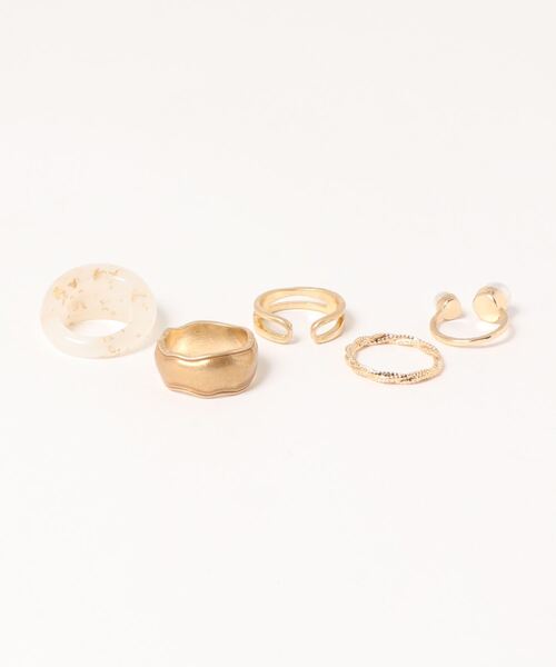 ADOLESCENCE （アドレセンス）の「セレクトセットリング5個セット【インフルエンサーaiko×ADOLESCENCE 限定コラボ 】（リング・レディース・ゴールド・FREE）」の9枚目の写真