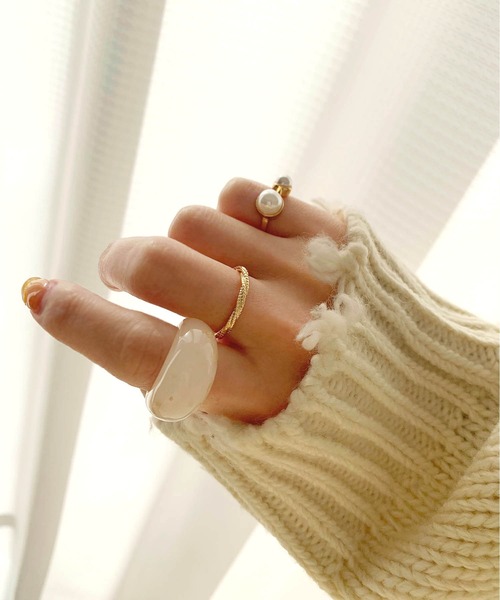 ADOLESCENCE （アドレセンス）の「セレクトセットリング5個セット【インフルエンサーaiko×ADOLESCENCE 限定コラボ 】（リング・レディース・ゴールド・FREE）」の4枚目の写真