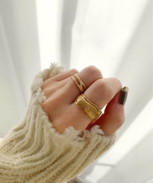 ADOLESCENCE （アドレセンス）の「セレクトセットリング5個セット【インフルエンサーaiko×ADOLESCENCE 限定コラボ 】（リング・レディース・ゴールド・FREE）」の5枚目の写真