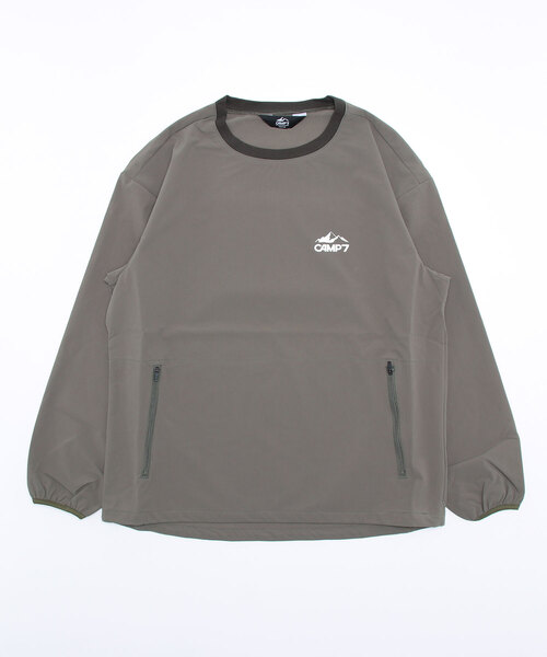CAMP7(キャンプセブン)の「CAMP7 STRETCH LONG SLEEVE(その他トップス・メンズ・ブラック/カーキ・LARGE/MEDIUM/X-LARGE)」の2枚目の写真
