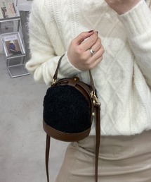 ボア２WAYハンドバッグショルダーバッグ