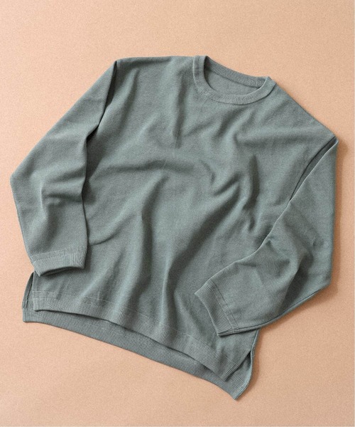 crepuscule（クレプスキュール）の「【CREPUSCULE / クレプスキュール】417別注クルーネック（ニット/セーター・メンズ・グレー/ベージュ/グリーン/ブルー・X-SMALL/SMALL/MEDIUM）」の3枚目の写真