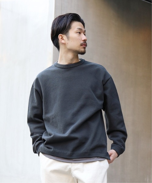 crepuscule（クレプスキュール）の「【CREPUSCULE / クレプスキュール】417別注クルーネック（ニット/セーター・メンズ・グレー/ベージュ/グリーン/ブルー・X-SMALL/SMALL/MEDIUM）」の6枚目の写真