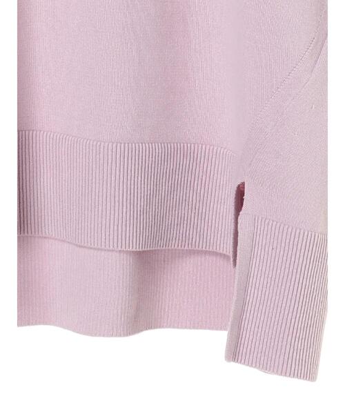 AMERICAN HOLIC(アメリカンホリック)の「前後差ラウンドネックニットチュニック *(ニット/セーター・レディース・ネイビー/ベージュ/オフホワイト/ラベンダー/イエロー・FREE)」の13枚目の写真