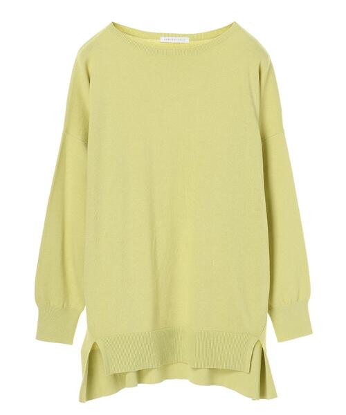 AMERICAN HOLIC(アメリカンホリック)の「前後差ラウンドネックニットチュニック *(ニット/セーター・レディース・ネイビー/ベージュ/オフホワイト/ラベンダー/イエロー・FREE)」の16枚目の写真