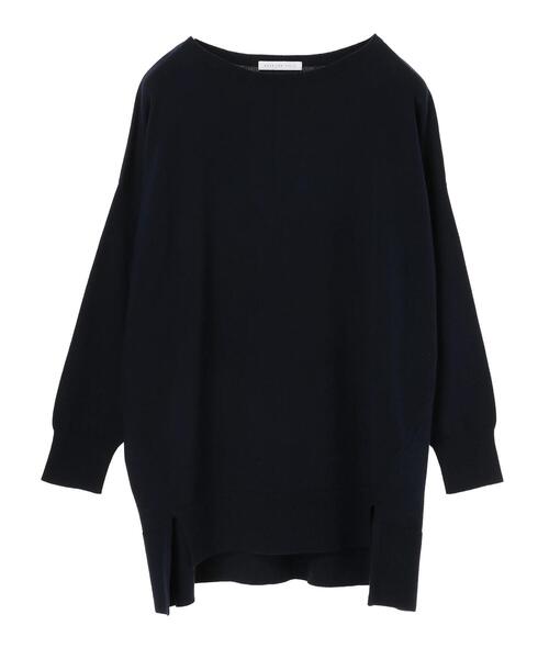 AMERICAN HOLIC(アメリカンホリック)の「前後差ラウンドネックニットチュニック *(ニット/セーター・レディース・ネイビー/ベージュ/オフホワイト/ラベンダー/イエロー・FREE)」の17枚目の写真