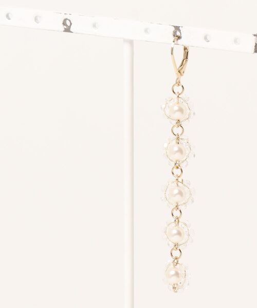 flower（フラワー）の「シアーブルームピアス（ピアス（片耳用）・レディース・ホワイト・FREE）」の3枚目の写真